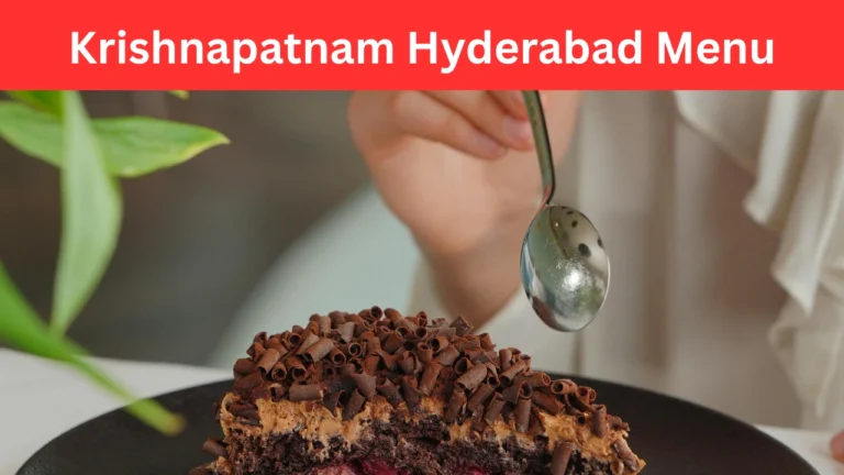 krishnapatnam hyderabad menu