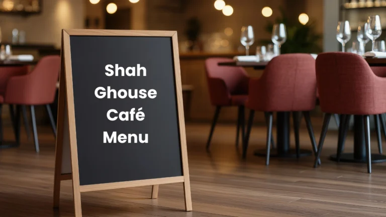 shah ghouse café menu