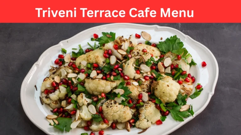 triveni terrace cafe menu