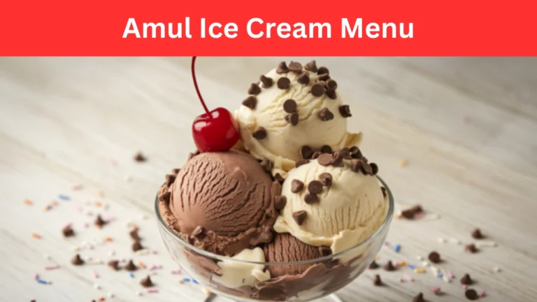 amul ice cream menu