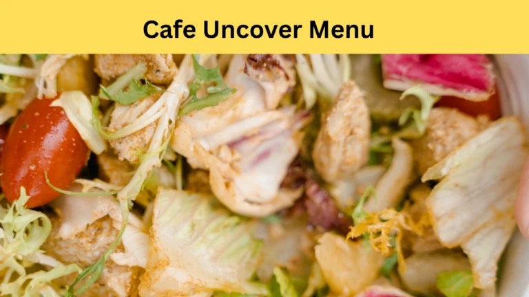 cafe uncover menu