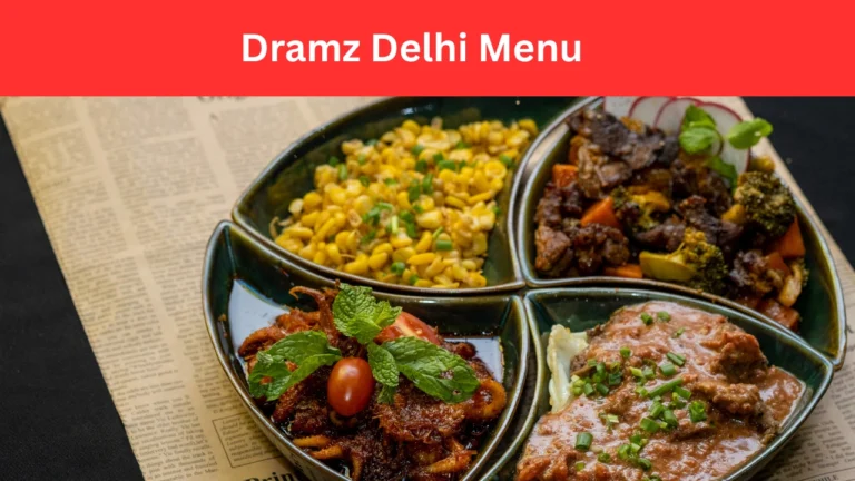 dramz delhi menu