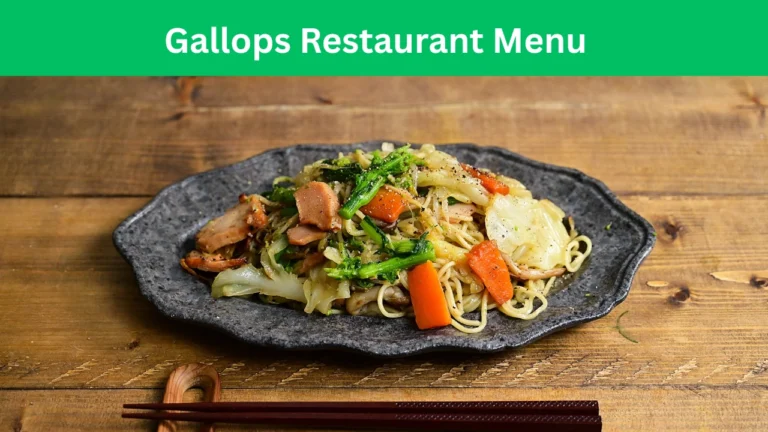 gallops restaurant menu