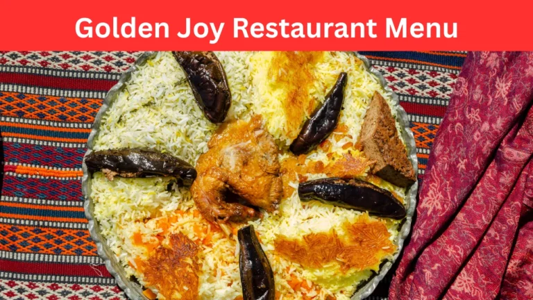 golden joy restaurant menu