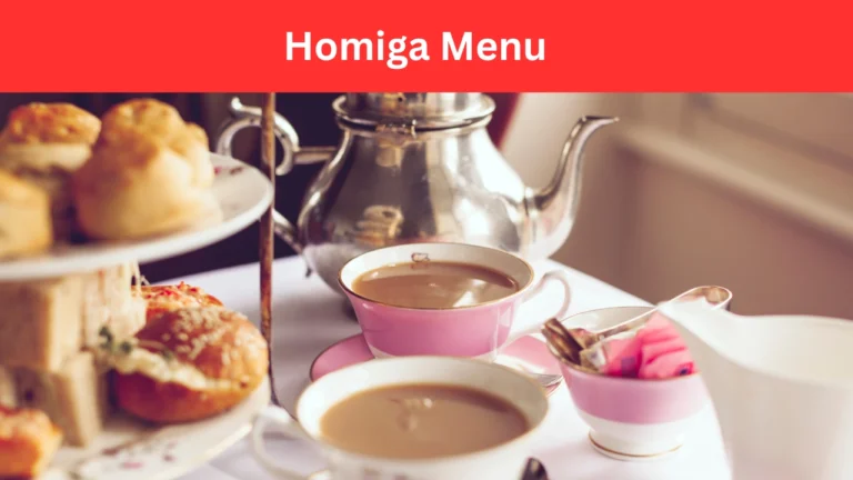 homiga menu