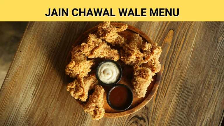 jain chawal wale menu