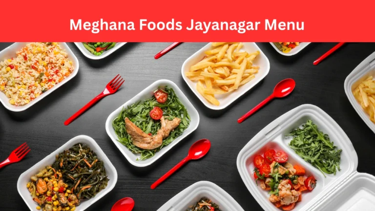 meghana foods jayanagar menu