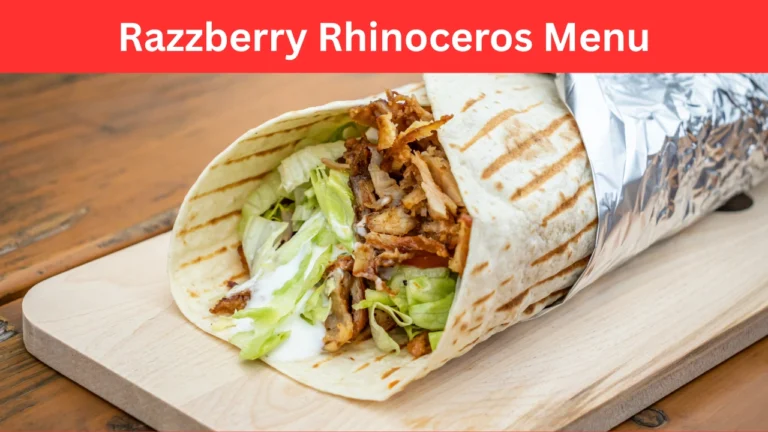 razzberry rhinoceros menu