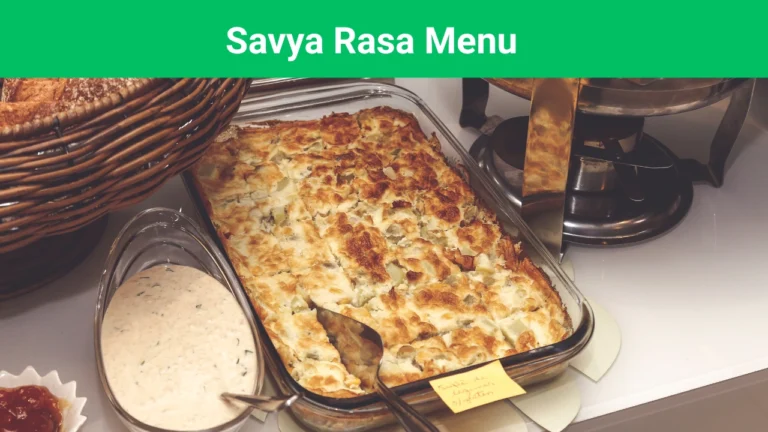 savya rasa menu