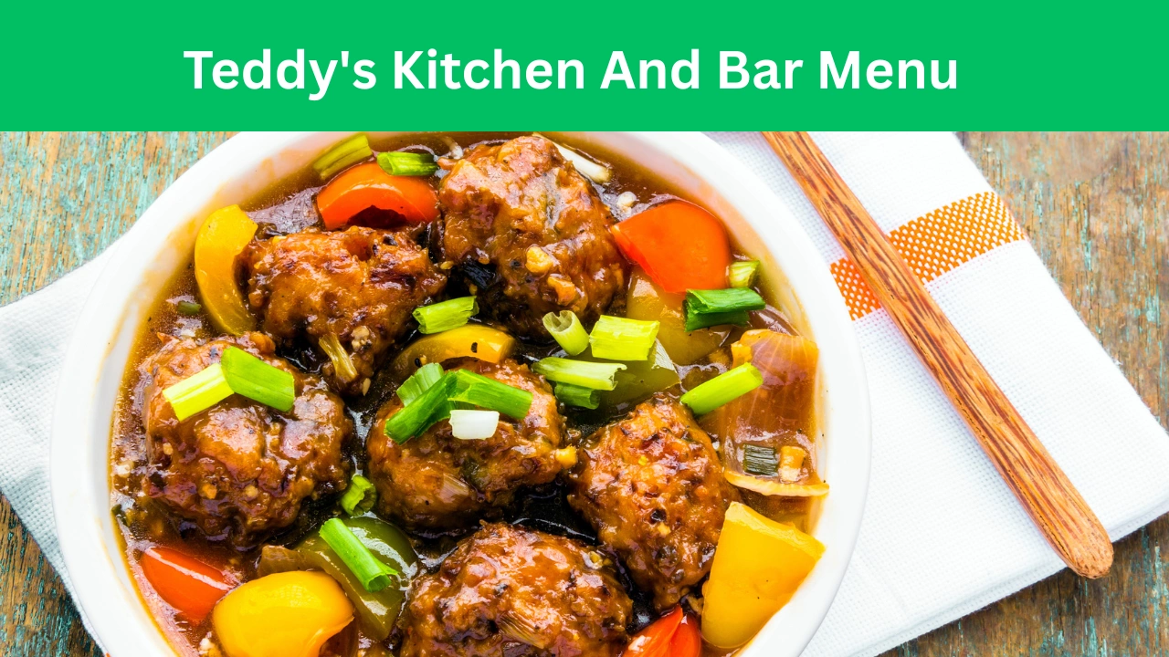 teddy's kitchen and bar menu