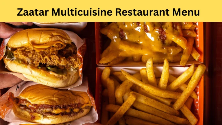 zaatar multicuisine restaurant menu