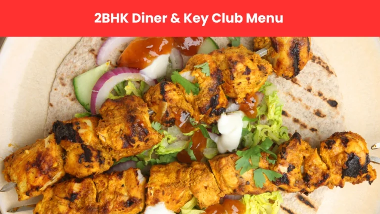 2bhk diner & key club menu