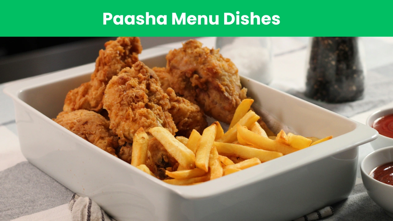 Paasha Menu Dishes