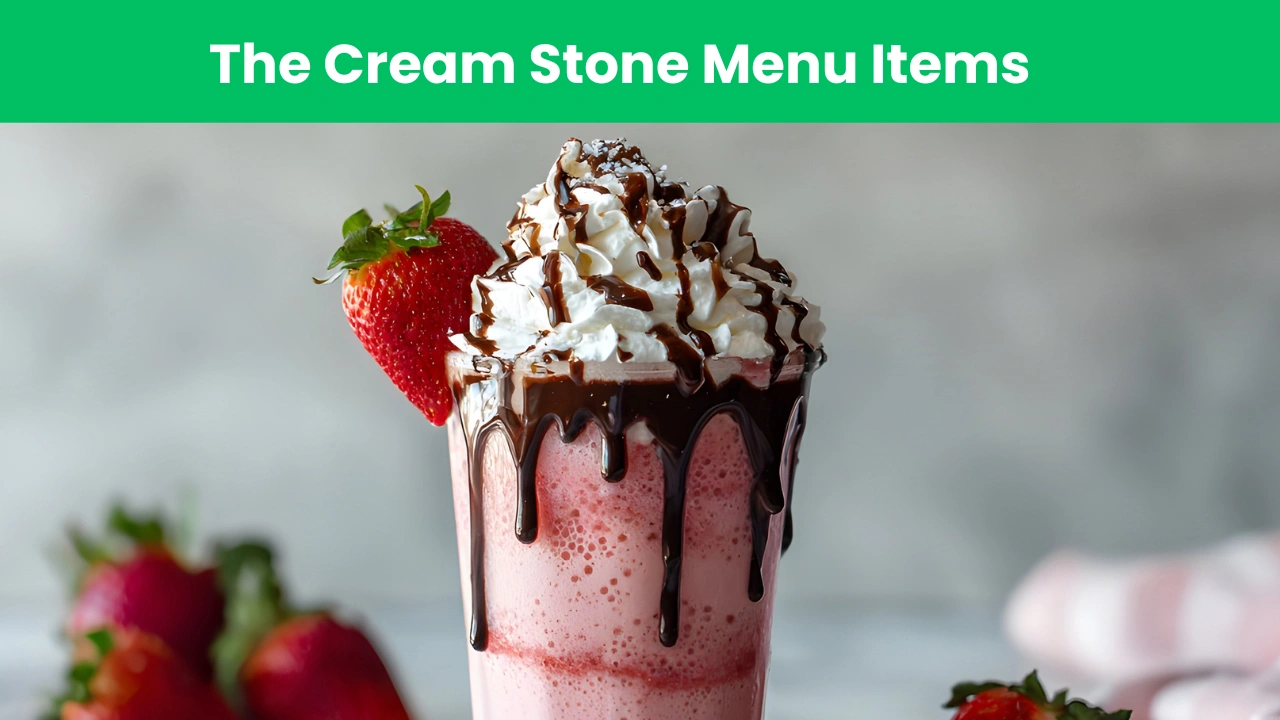 The Cream Stone Menu Items