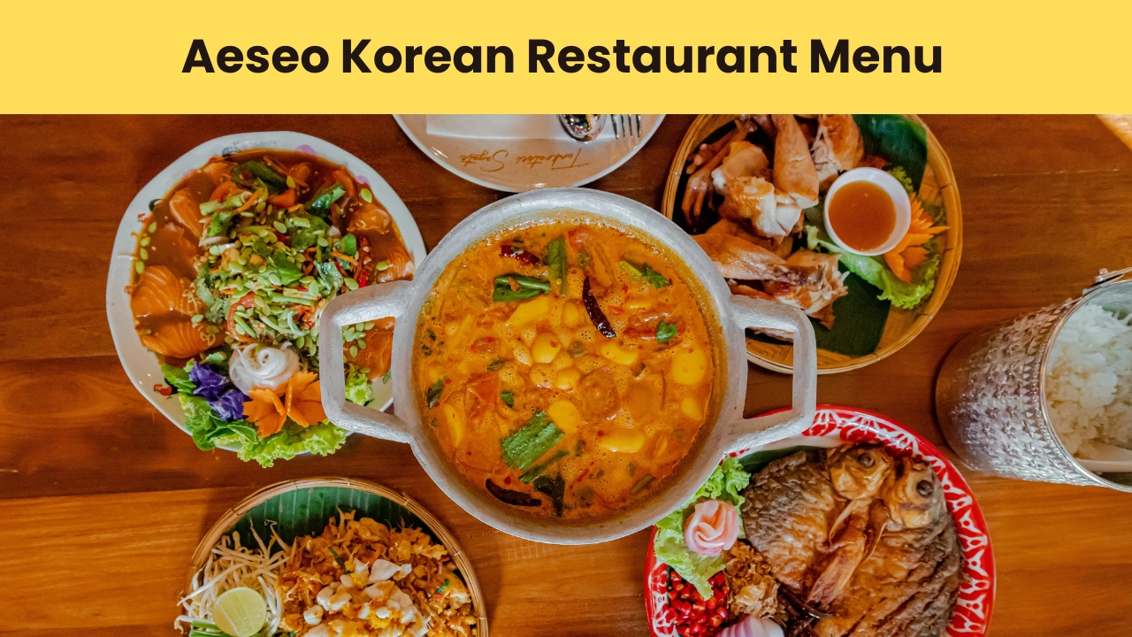 aeseo korean restaurant menu