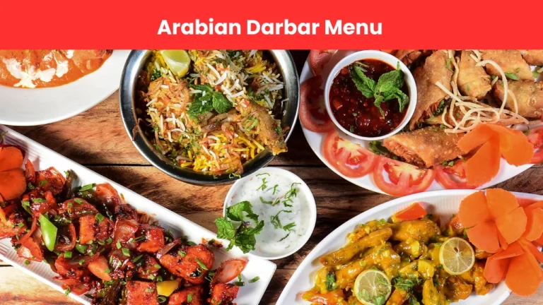 arabian darbar menu