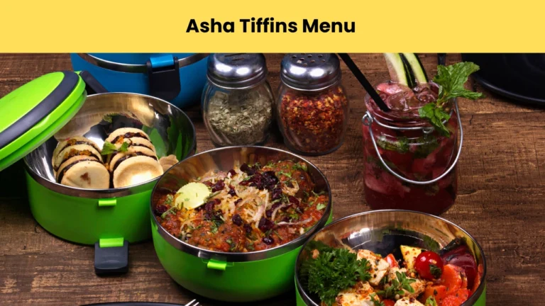 asha tiffins menu