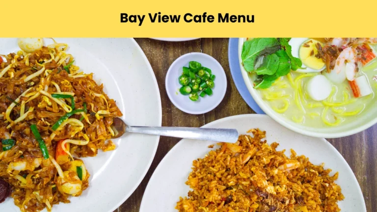 bay view cafe menu