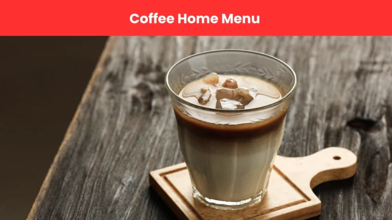 coffee home menu
