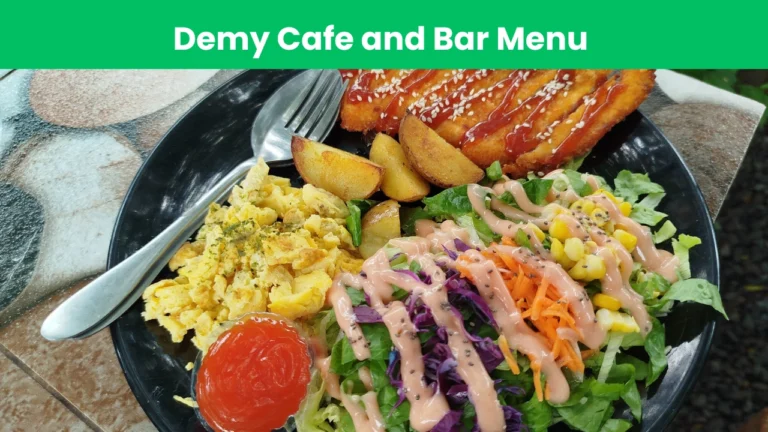 demy cafe and bar menu