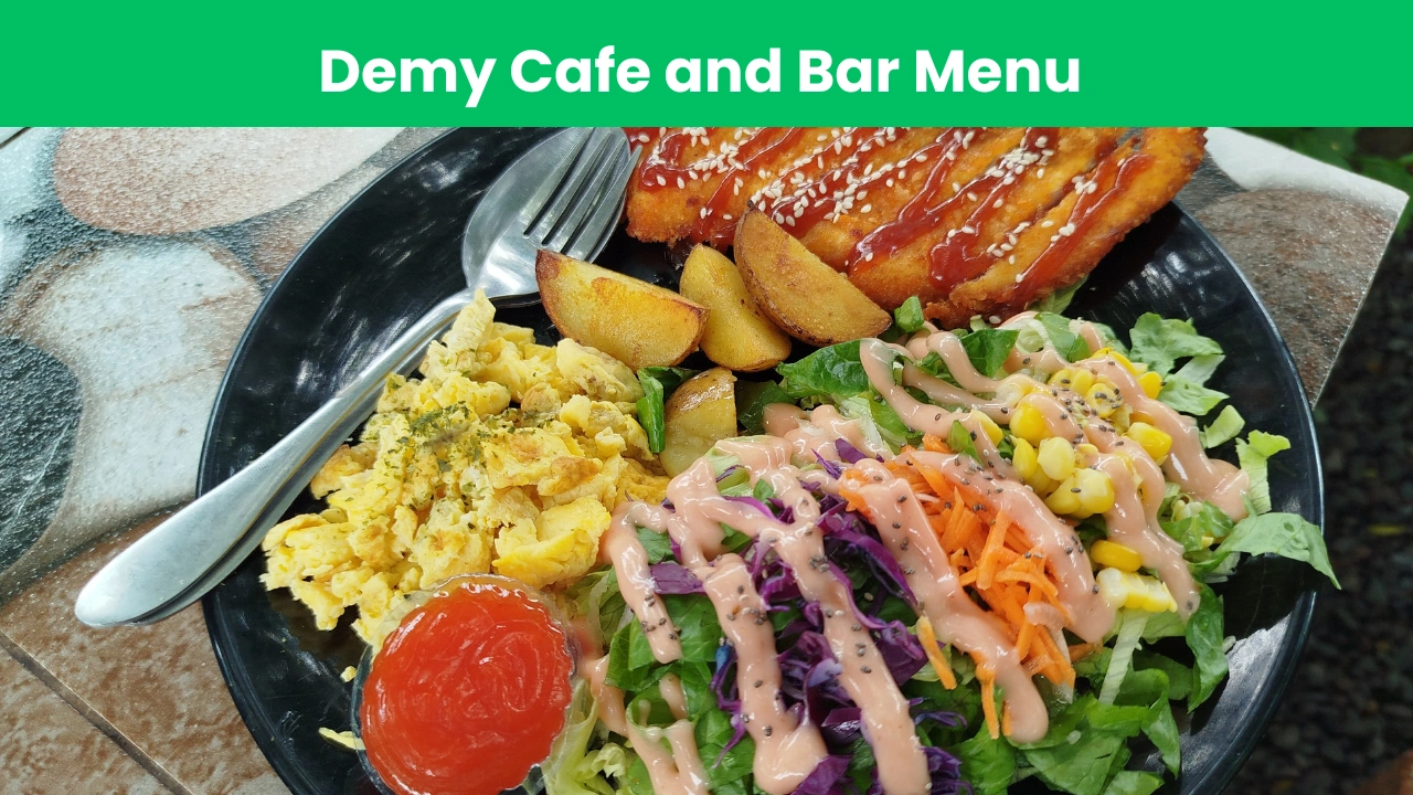demy cafe and bar menu