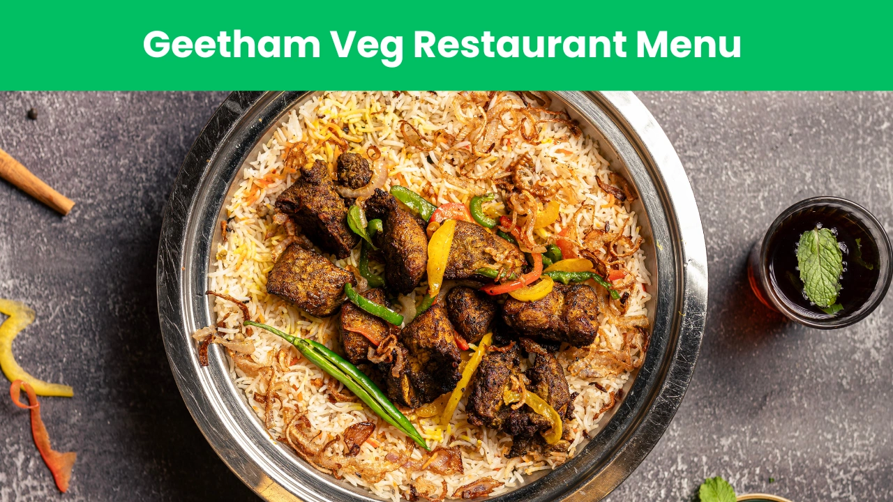 geetham veg restaurant menu