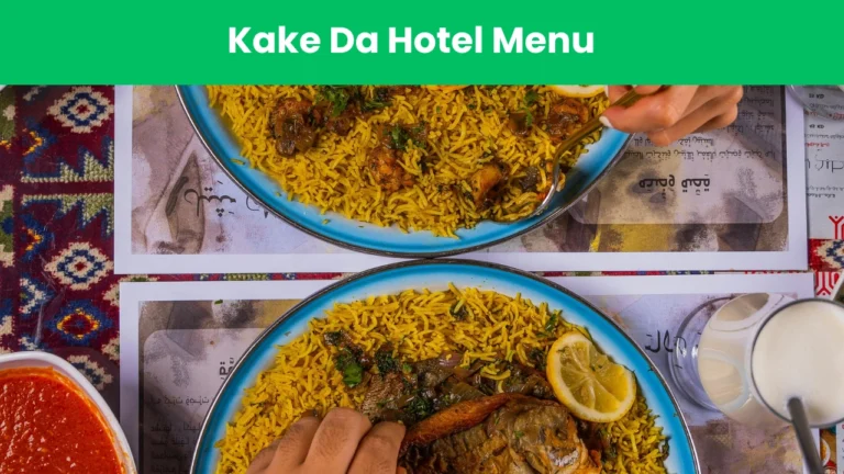 kake da hotel menu