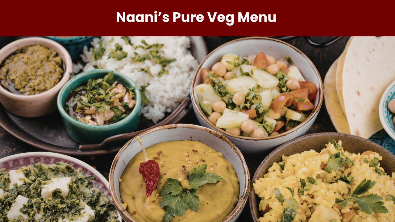 naani’s pure veg menu