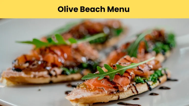 olive beach menu