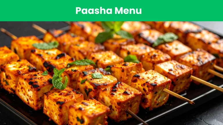 paasha menu