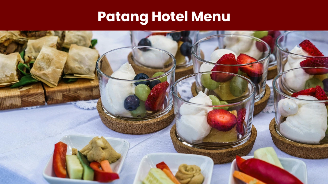 patang hotel menu