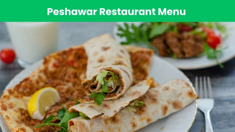 peshawar restaurant menu