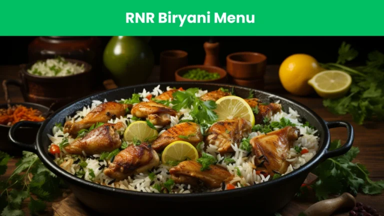 rnr biryani menu