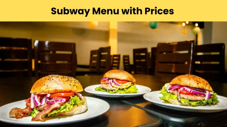 subway menu with prices