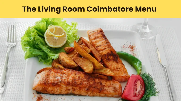 the living room coimbatore menu