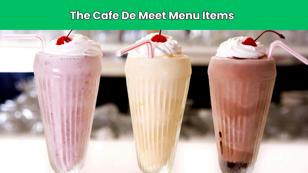 The Cafe De Meet Menu Items