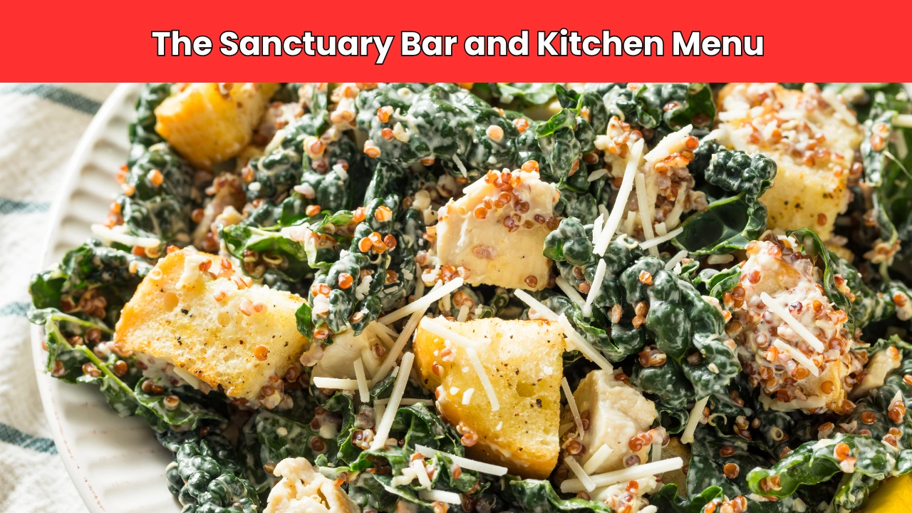 The Sanctuary Bar and Kitchen Menu
