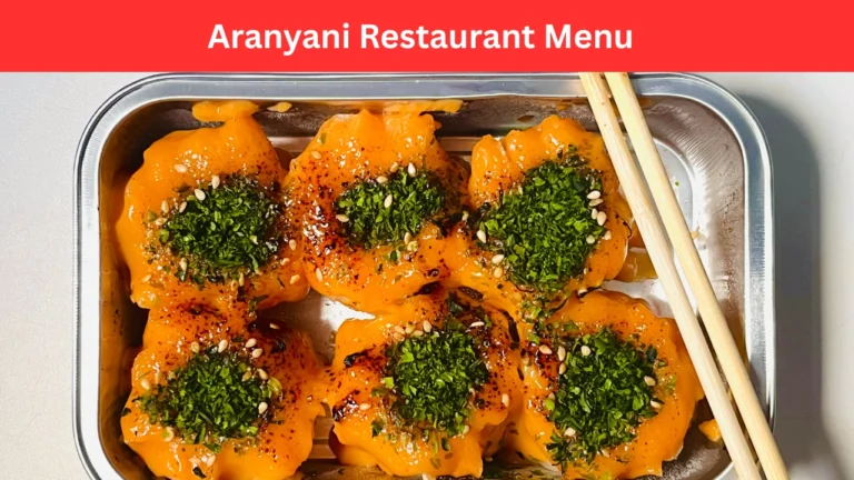 aranyani restaurant menu