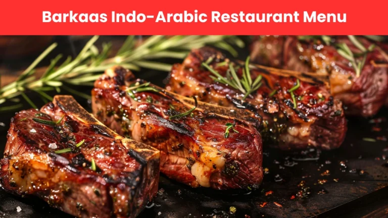 barkaas indo-arabic restaurant menu