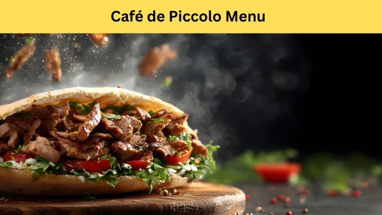 café de piccolo menu