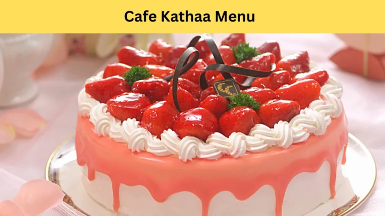 cafe kathaa menu
