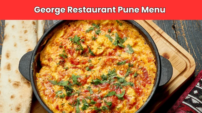george restaurant pune menu