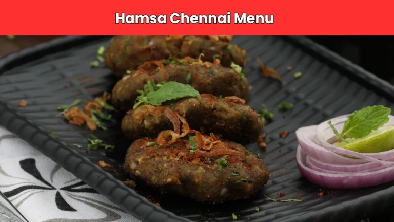 hamsa chennai menu