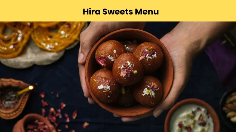 hira sweets menu