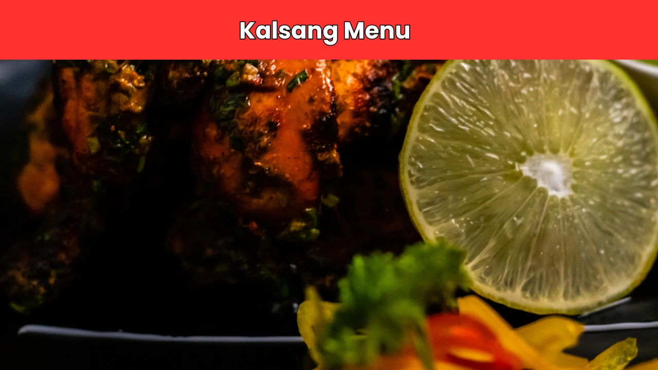 kalsang menu