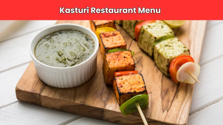 kasturi restaurant menu