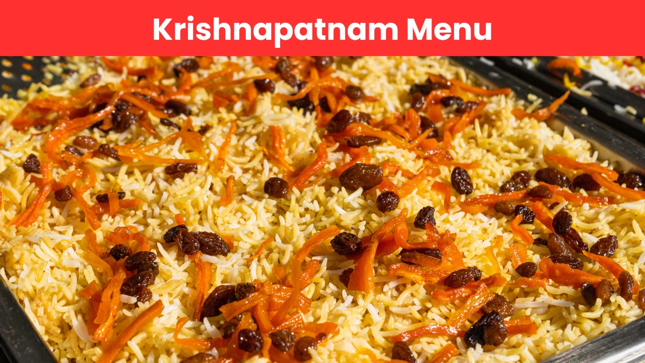 Krishnapatnam Menu