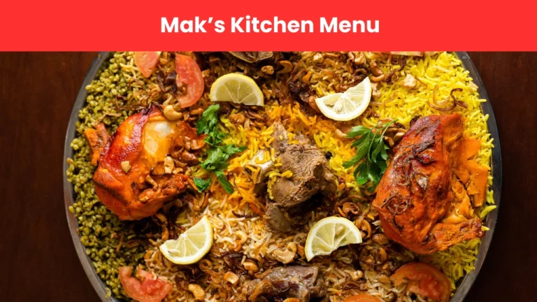 mak’s kitchen menu