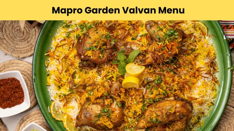 mapro garden valvan menu