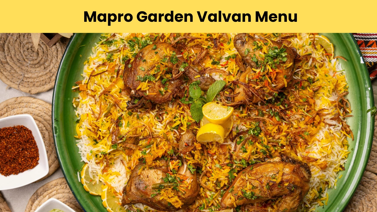 mapro garden valvan menu